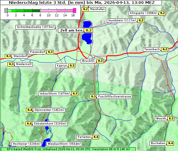Niederschlag, 13. 4. 2026