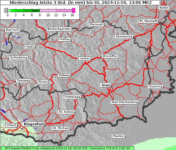 Niederschlag, 19. 11. 2024