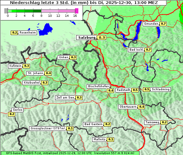 Niederschlag, 30. 12. 2025