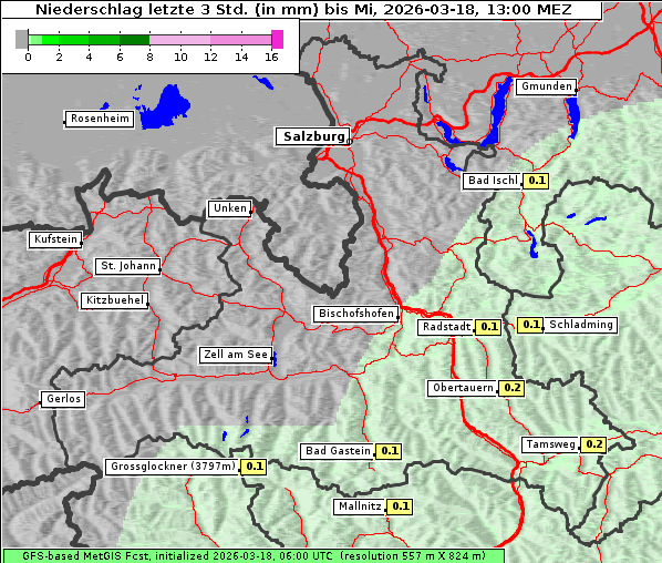 Niederschlag, 18. 3. 2026
