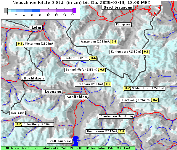 Neuschnee, 13. 3. 2025