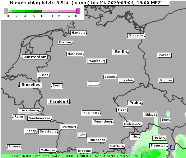 Niederschlag, 4. 3. 2026