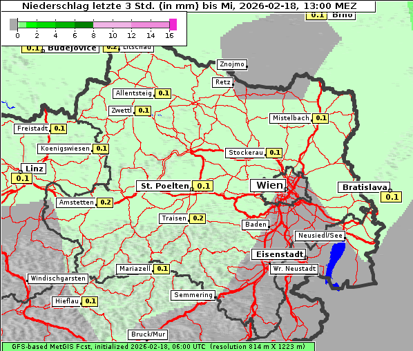 Niederschlag, 18. 2. 2026