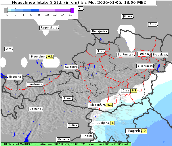 Neuschnee, 5. 1. 2026