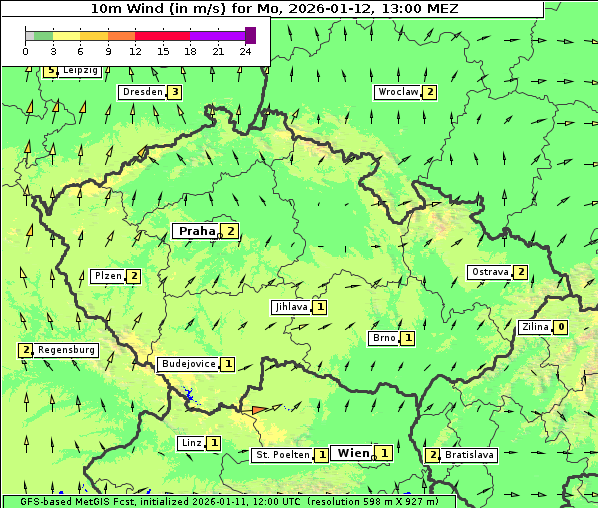Wind, 12. 1. 2026