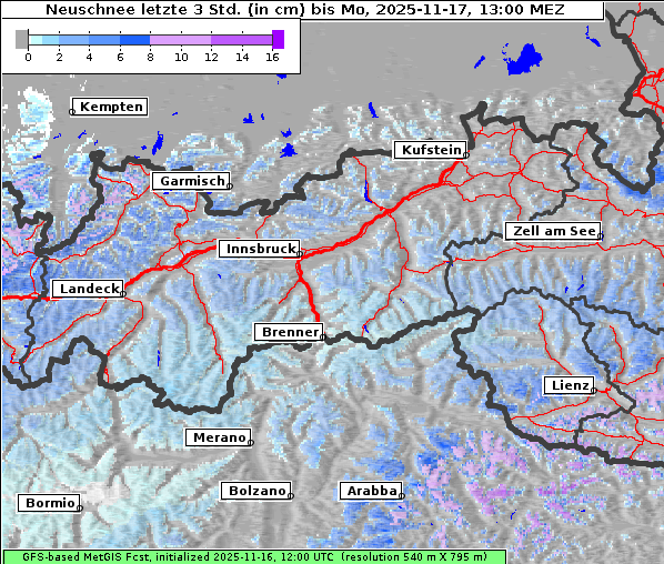 Neuschnee, 17. 11. 2025