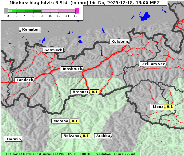 Niederschlag, 18. 12. 2025
