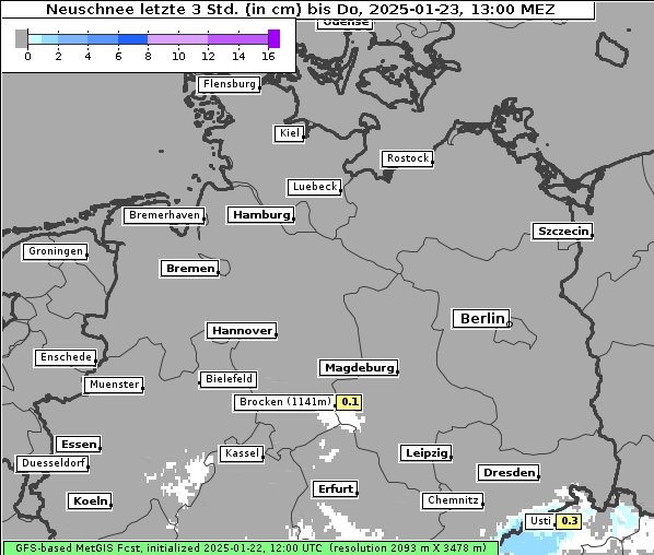 Neuschnee, 23. 1. 2025