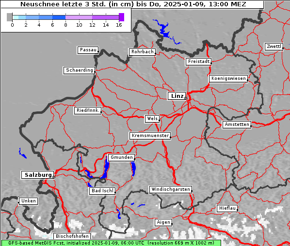 Neuschnee, 9. 1. 2025