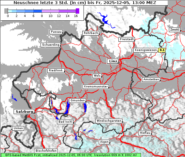 Neuschnee, 5. 12. 2025