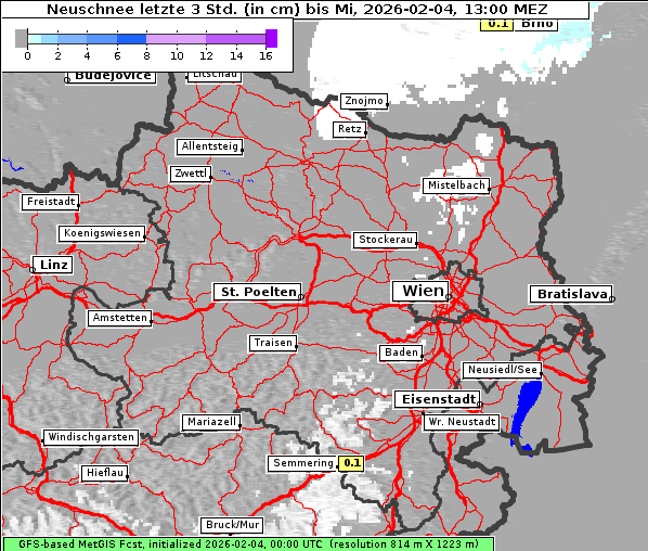Neuschnee, 4. 2. 2026