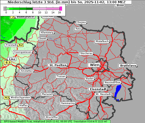 Niederschlag, 2. 11. 2025