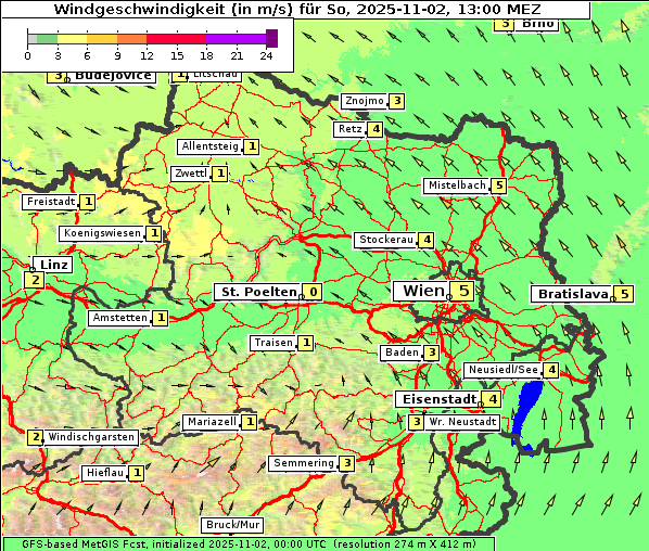 Wind, 2. 11. 2025