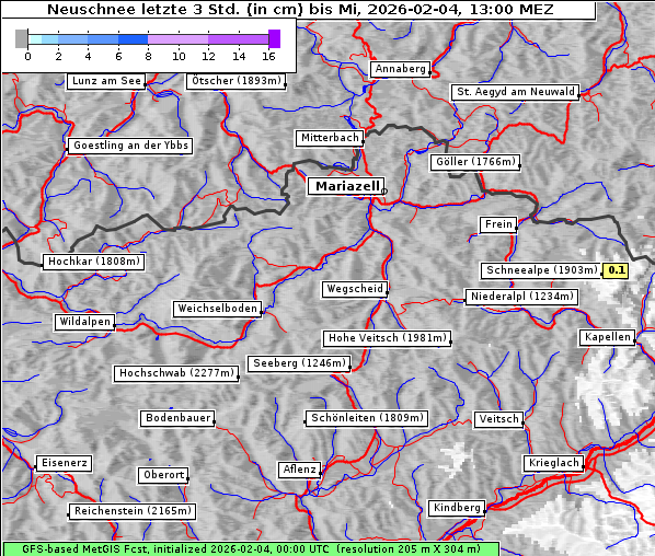 Neuschnee, 4. 2. 2026