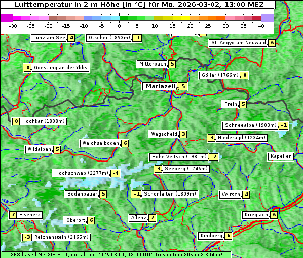Temperatur, 2. 3. 2026