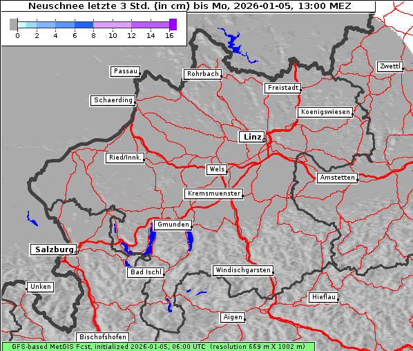 Neuschnee, 5. 1. 2026