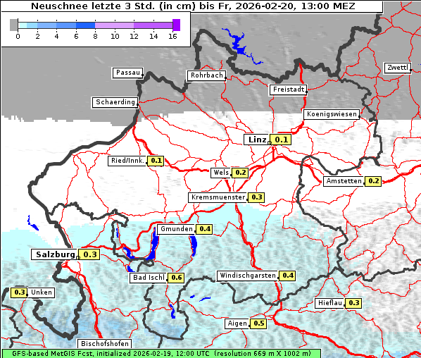 Neuschnee, 20. 2. 2026