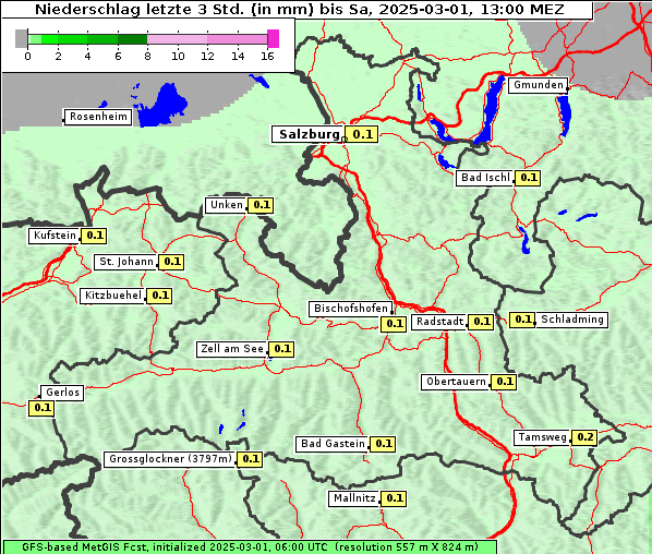 Niederschlag, 1. 3. 2025