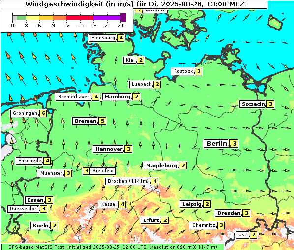Wind, 26. 8. 2025