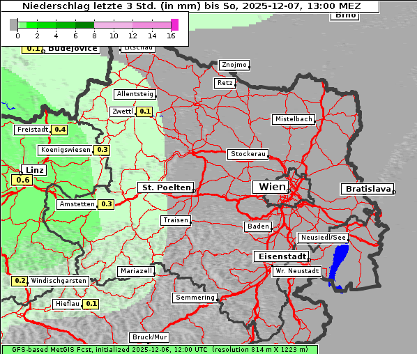 Niederschlag, 7. 12. 2025