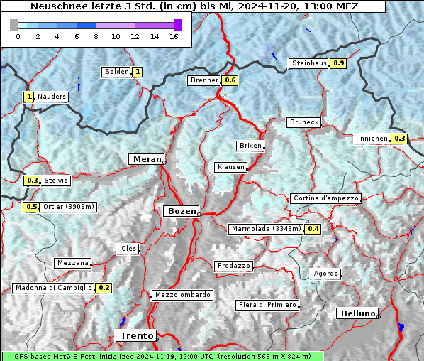 Neuschnee, 20. 11. 2024