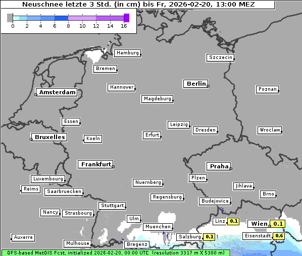 Neuschnee, 20. 2. 2026