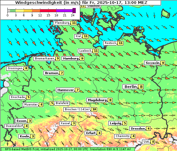 Wind, 17. 10. 2025