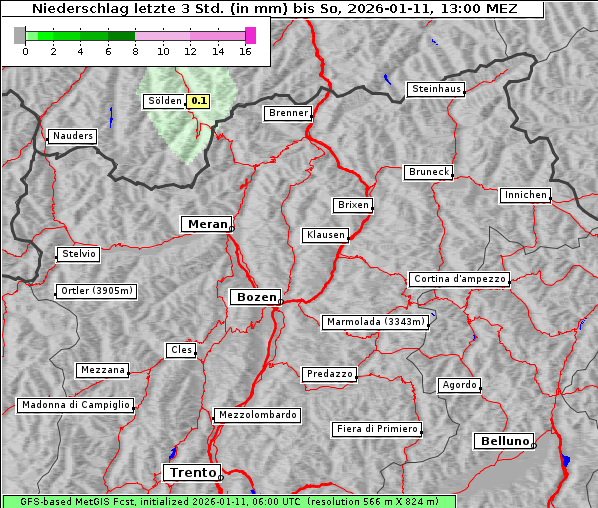 Niederschlag, 11. 1. 2026