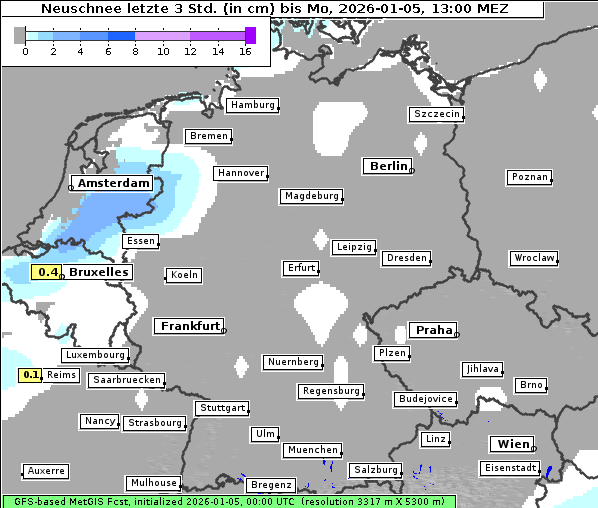 Neuschnee, 5. 1. 2026