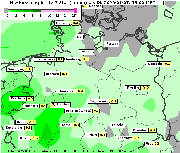 Niederschlag, 7. 1. 2025