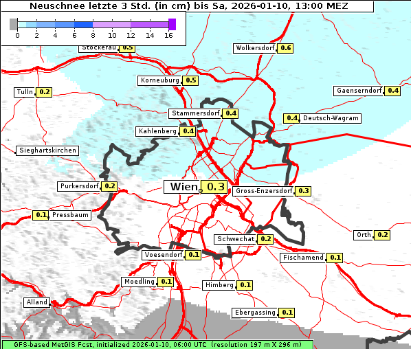 Neuschnee, 10. 1. 2026