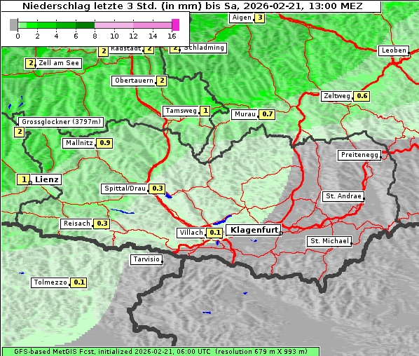 Niederschlag, 21. 2. 2026