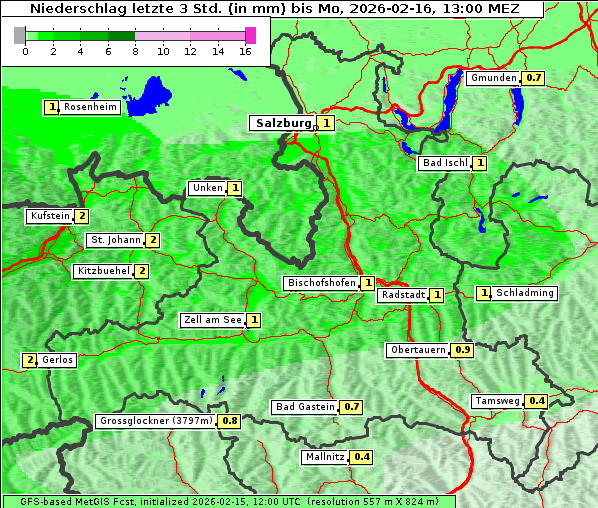 Niederschlag, 16. 2. 2026