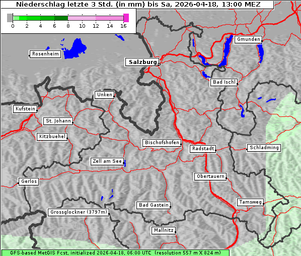 Niederschlag, 18. 4. 2026