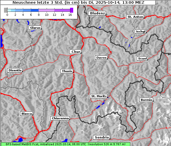 Neuschnee, 14. 10. 2025