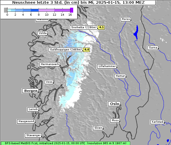 Neuschnee, 15. 1. 2025