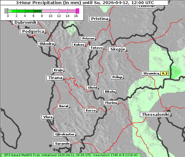 Niederschlag, 12. 4. 2026