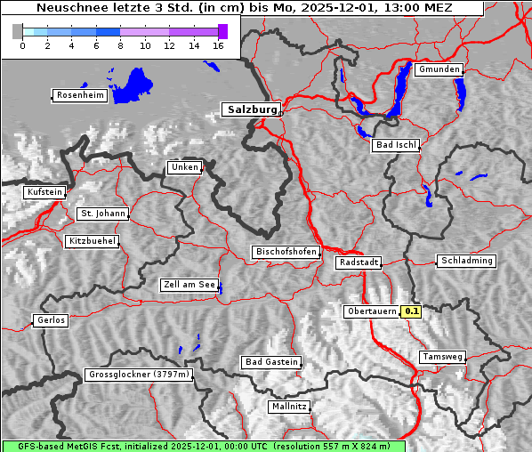 Neuschnee, 1. 12. 2025