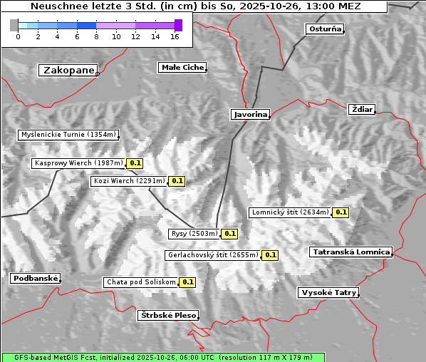 Neuschnee, 26. 10. 2025