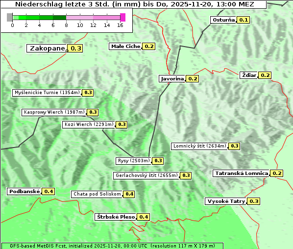 Niederschlag, 20. 11. 2025