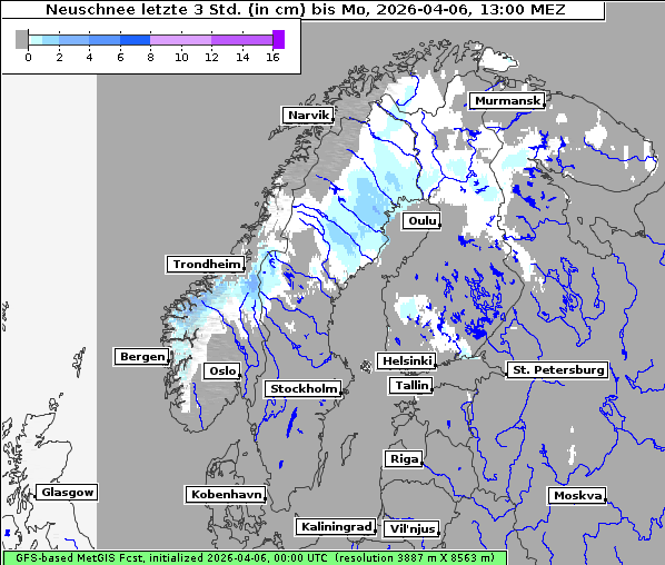 Neuschnee, 6. 4. 2026