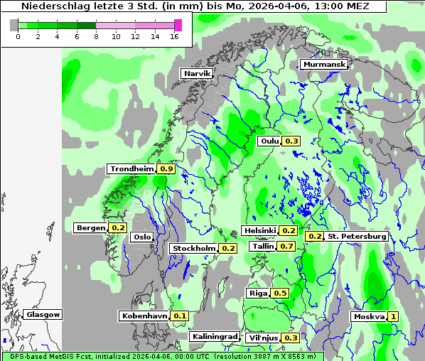 Niederschlag, 6. 4. 2026