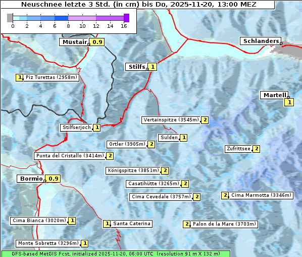 Neuschnee, 20. 11. 2025