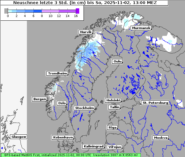 Neuschnee, 2. 11. 2025