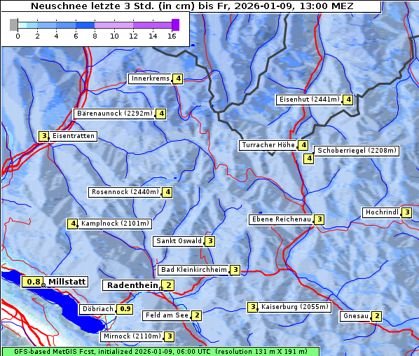 Neuschnee, 9. 1. 2026