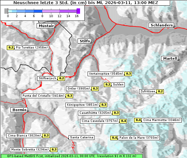 Neuschnee, 11. 3. 2026