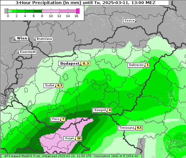 Niederschlag, 11. 3. 2025