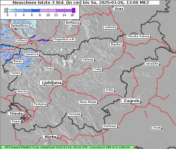 Neuschnee, 26. 1. 2025