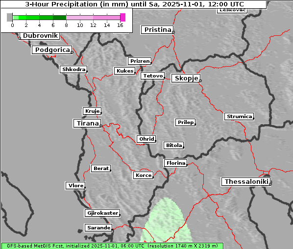 Niederschlag, 1. 11. 2025