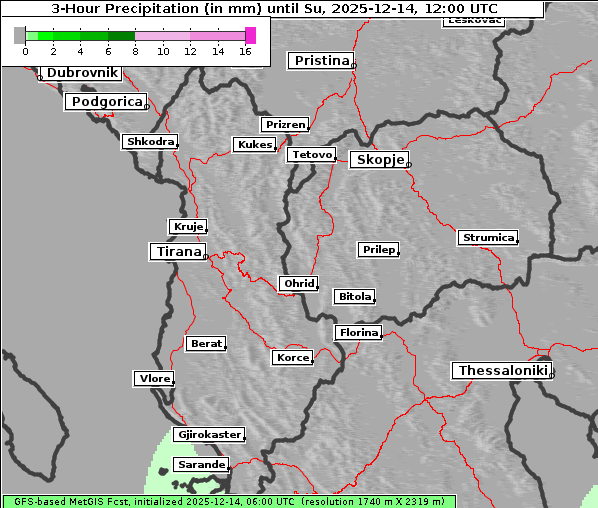 Niederschlag, 14. 12. 2025